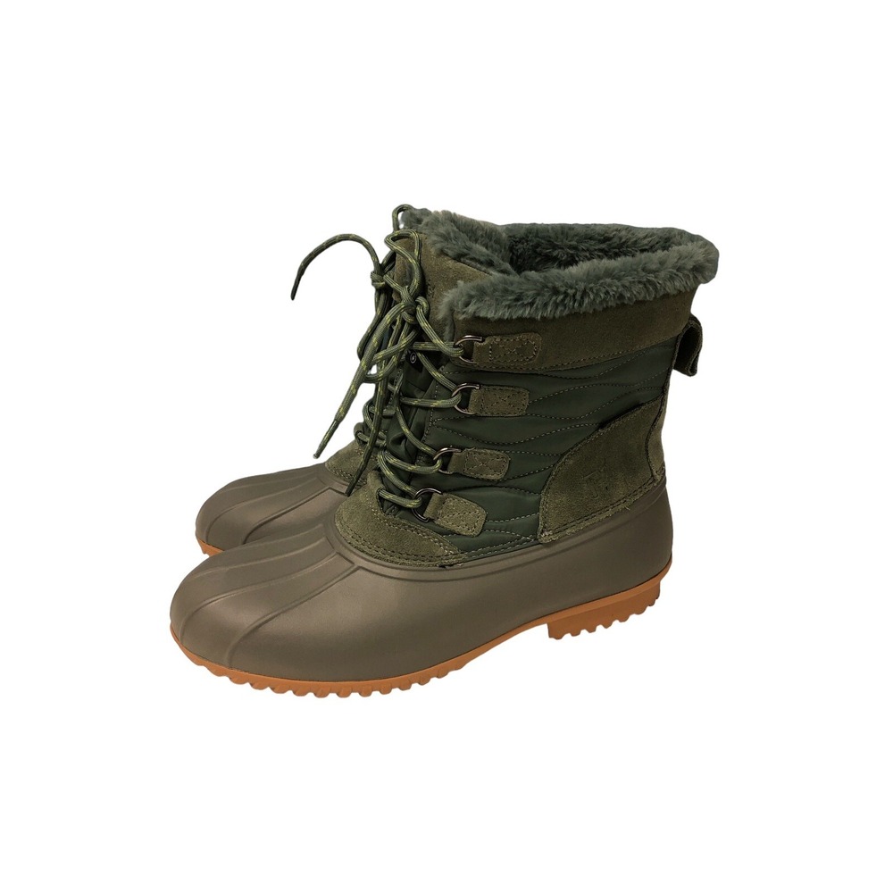 Propet Ingrid Lace‎ Up Snow  Womens Size 12 Casual Boots Wild Thyme Sage Green